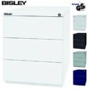 BISLEY OBA Rollcontainer Weiß mit 3 Schüben | Bürocontainer aus Metall abschließbar | Büro Container mit Rollen