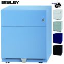 BISLEY Rollcontainer mit 2 Schüben in blau | Bürocontainer aus Metall abschließbar | Tischcontainer mit Rollen | TÜV / GS...