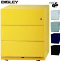 BISLEY Rollcontainer mit 3 Schüben in Zink gelb | Bürocontainer aus Metall abschließbar | Tischcontainer mit Rollen | TÜV /...