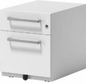BISLEY Rollcontainer mit Universal Schublade & Hängeregistratur | Bürocontainer aus Metall abschließbar | Tischcontainer mit Rollen | (Tiefe: 565 mm,...