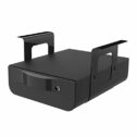 FLEXISPOT S01 Unter Schreibtischschublade mit Tablett, abschließbarer Aufbewahrungsorganisator 37 cm x 28,8 cm x 10 cm, Sicherheitsschiebeschubladen (schwarz)