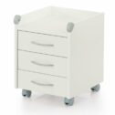 Kettler Rollcontainer aus Holz – Schreibtisch Rollcontainer mit 3 Schubladen – stabile Ausführung – geeignet für Büro und Kinderzimmer