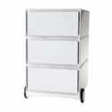 Paperflow Rollcontainer easyBox 3 horizontale Schubladen weiß