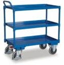 Tischwagen mit 3 Ladeflächen Traglast (kg): 500 Ladefläche: 845 x 495 mm RAL 5010 Enzianblau